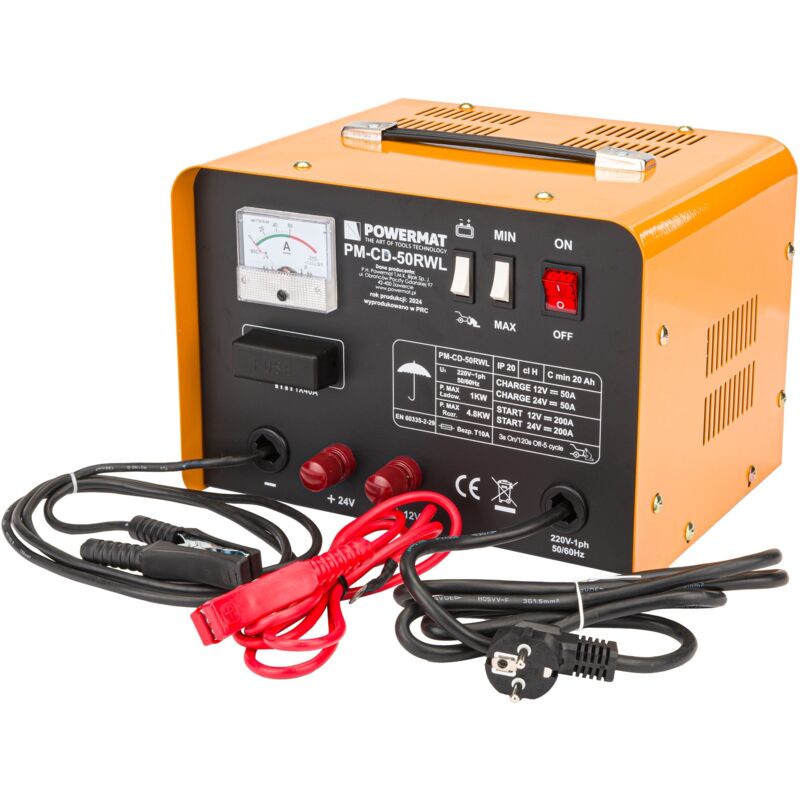 Chargeur De Batterie Auto 12/24v Avec Démarrage