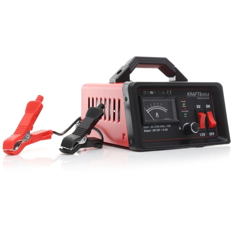 Jardibricodeco - Chargeur De Batterie Auto 6 V/12 v