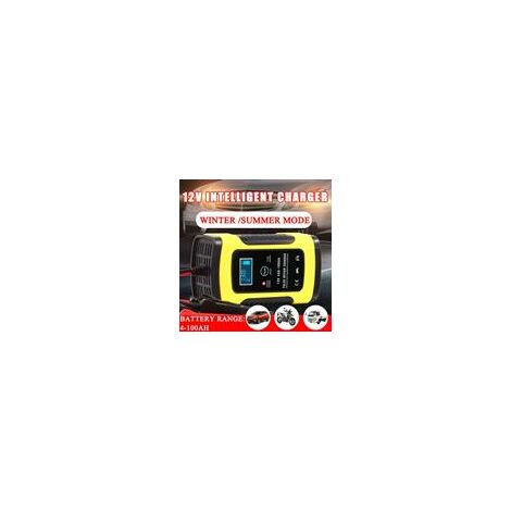 Chargeur de batterie automatique complet de la voiture 12V 6A ， Chargeurs de reparation d'impulsion d'alimentation Chargeurs de batterie a l'acide a ciel