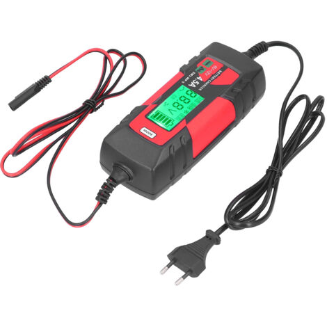 Chargeur de Batterie Automobile Intelligent 6V/12V avec Écran LCD et Prise Européenne 220-240V - Maintenance Automatique