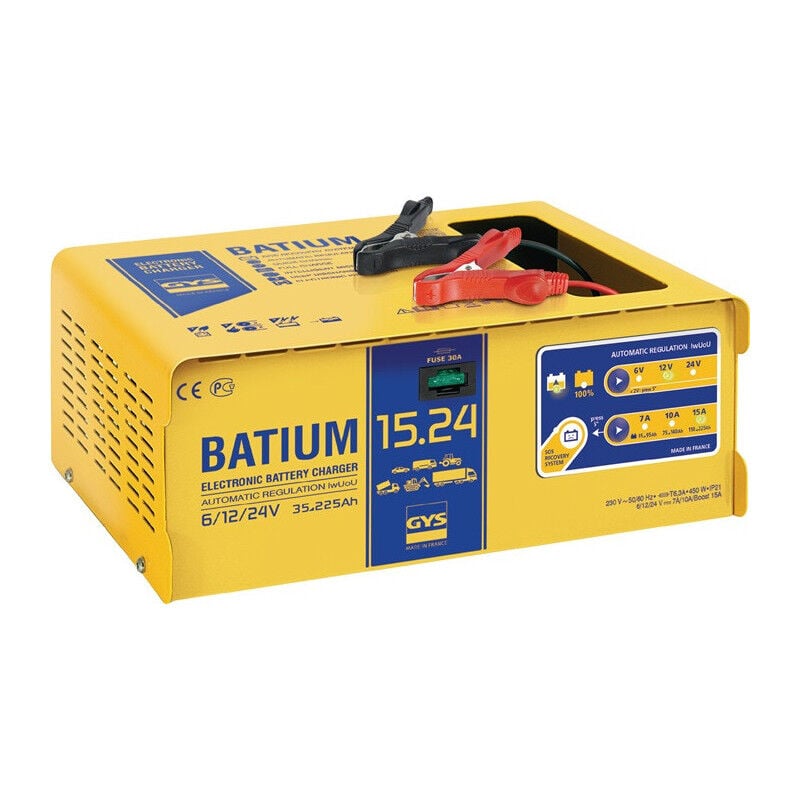Chargeur de batterie batium 15-24 6/12/24 v effectif : 22/arithmétique : 7-10-15