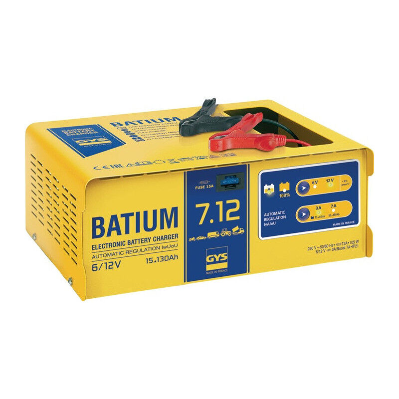 FP - Chargeur de batterie batium 7-12 6 / 12 v effectif : 11 / arithmétique : 3-7 a g