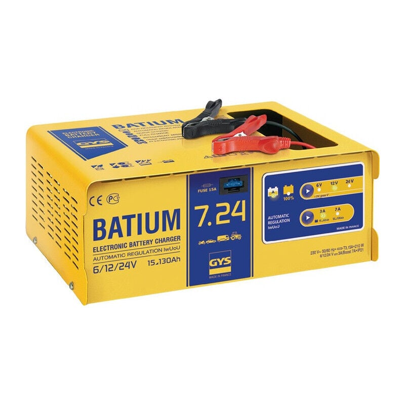 Chargeur de batterie batium 7-24 6/12/24 v effectif : 11/arithmétique : 3-7 a gy