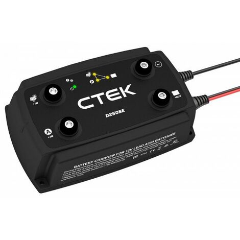 Chargeur de batterie D250SE 12V 20A – 5 phases de charge – Compatible lithium et plomb-acide – Indice de protection IP65 – Ctek