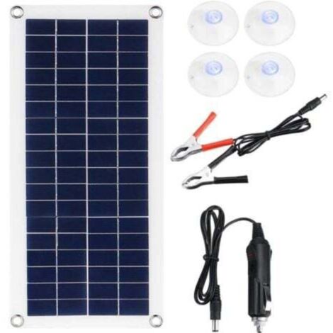 Chargeur de batterie de panneau solaire 20W, Kit de charge de maintien de panneau solaire Portable pour voiture moto RV