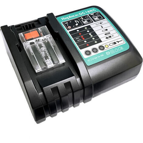 Chargeur de batterie de rechange 14,4 V-18 V 5,0 Ah pour taille-haie Makita DUR181Z Prise UE DC18RC 3 A (avec USB)