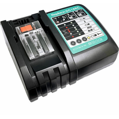 Chargeur de batterie de remplacement 14.4V-18V 5.0Ah pour taille-haie Makita DUR181Z taille-haie EU Plug DC18RC 3A (avec USB)
