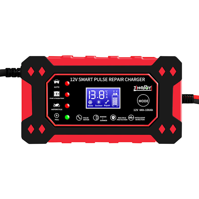 Start - Chargeur de batterie de voiture, chargeur de batterie automatique intelligent, compensation de température, adapté à la plupart des types de