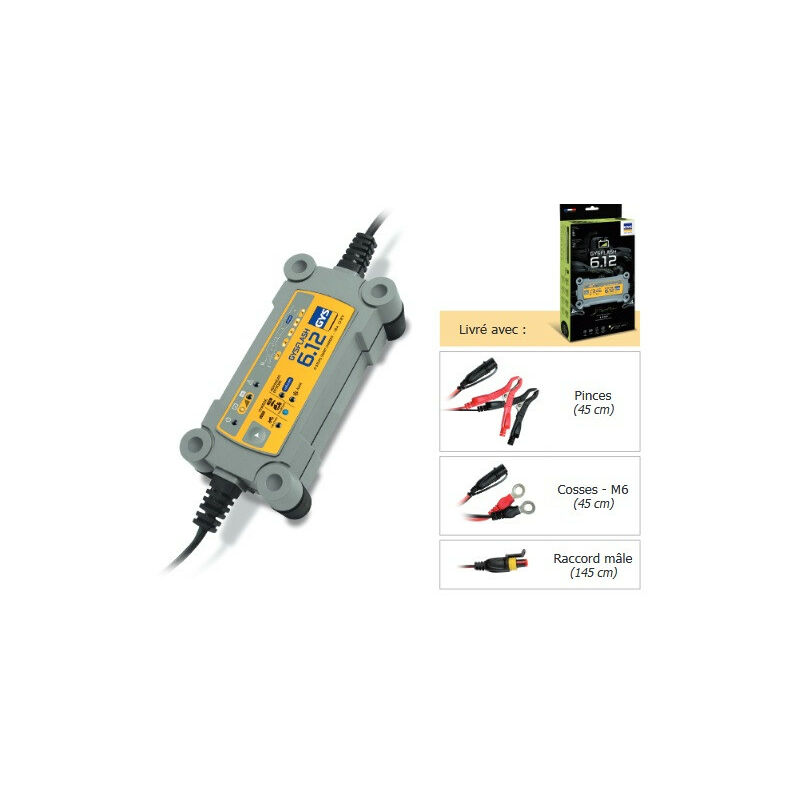 Chargeur Désulfateur 12V flash 6.12 (idéal pour les motos & voitures) - GYS