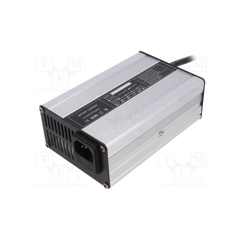 Chargeur de batterie Li-ion à microprocesseur Sortie 12.8v 5a Lifepo4-12.8v-5a