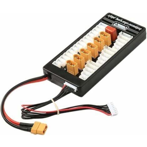 Chargeur de batterie Lipo XT60 T-Bug 2-6S Plaque de carton de charge équilibrée parallèle avec planche à chargement équilibré parallèle parallèle