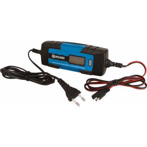 Chargeur de batterie moto 6/12V 4A 60W – Protection court-circuit – Indicateur lumineux – Pour batteries classiques, GEL, AGM – Sodistart