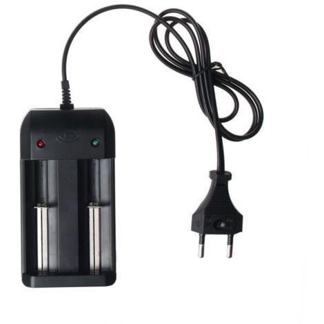 chargeur de batterie noir pour 18650 14500 26650 batteries l i-ion rechargeables prise EU