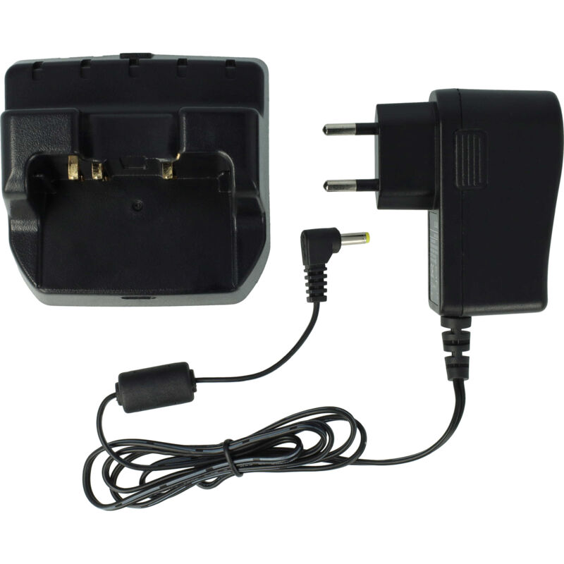 Vhbw - Chargeur compatible avec Yaesu VX-120, VX-127, FT60R, VX-110 radio - Socle + Prise + Câble auto, 10,8 v, 0,45 a