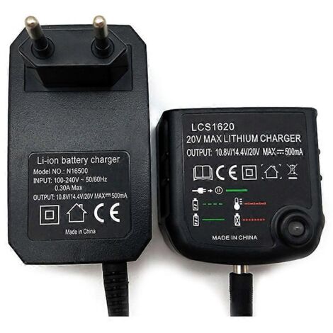 Chargeur de Batterie Universel LBXR20 - Alimentation 12V/14.4V/18V pour Outils Électriques