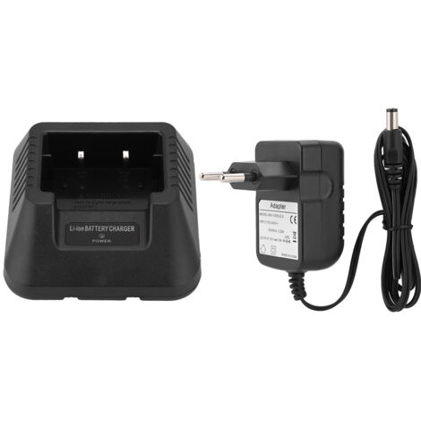 Chargeur de Batterie USB/Voiture pour Talkie-Walkie Baofeng UV-5R DM-5R Plus (Prise UE)