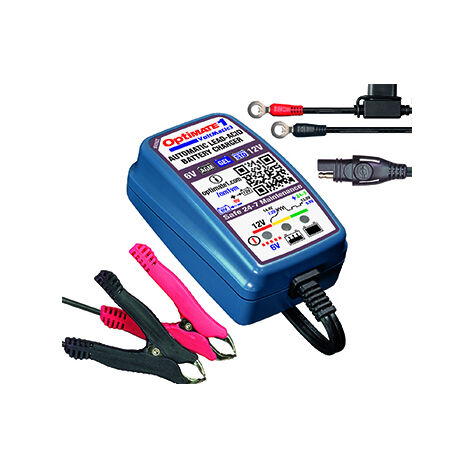 Chargeur De Batteries Optimate 1 Voltmatic 6v Ou 12v Agm, Gel Et Std De 2 - 28ah. Courant 0,6a (courant Constant). Tension Nomin