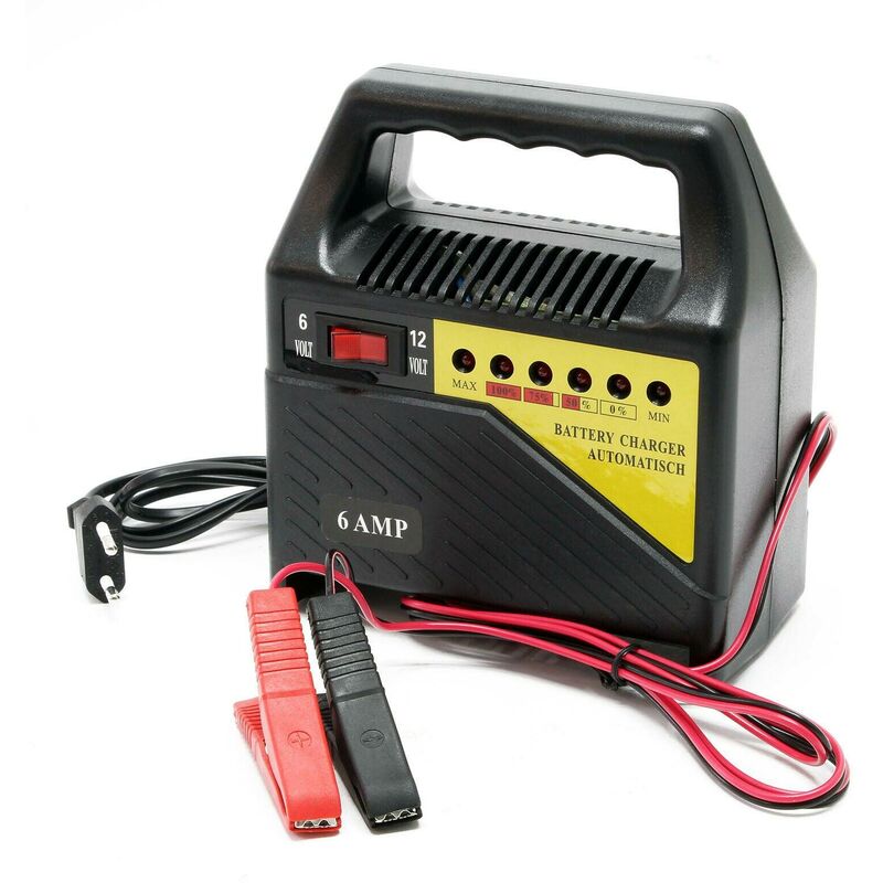 Chargeur de batteries pour les véhicules 6v 12v 6a automobile voitures recharger