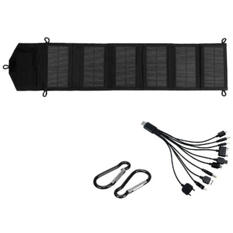 Chargeur de Panneau Solaire en Polysilicium Portable 20 W USB 5 V Panneau Solaire Pliable pour Charge de Téléphone Banque D'Alimentation pour la
