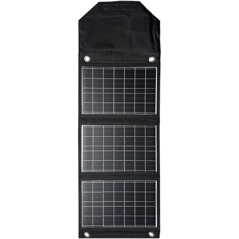 Chargeur de Panneau Solaire Pliant 45W avec téléphone USB-C et USB-A, Alimentation, Tablette QC3.0 Sortie - Camping, Marche, Sac à Dos Voyage