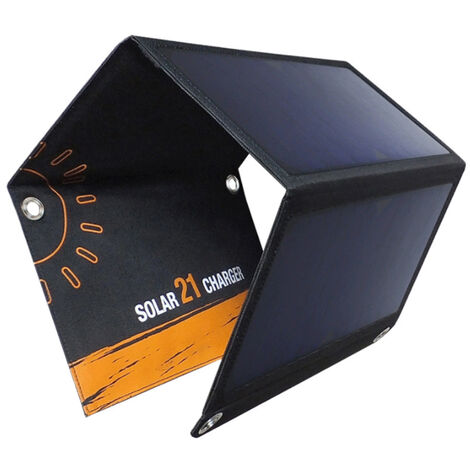 Chargeur de panneau solaire portable 3 ports USB Power Banks et plus, énergie solaire pour le camping et l'extérieur