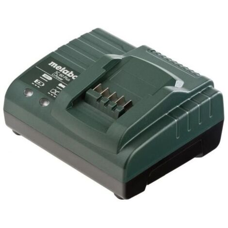 Chargeur de pile 14,4V et 18V – Compatible batteries lithium METABO Li-Power – Prise secteur 220-240V – Charge rapide en 52 minutes