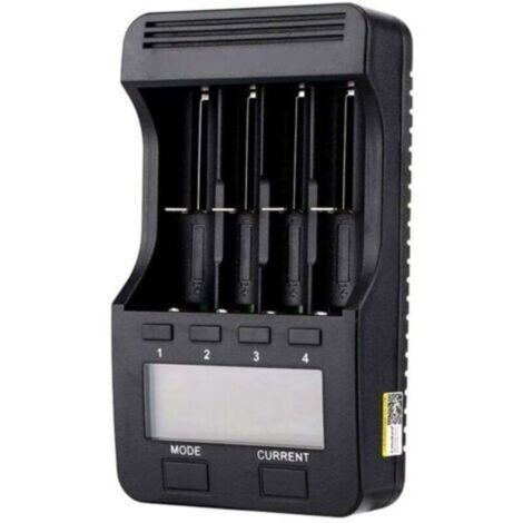 Chargeur de pile Liitokala Lii-500 – Écran LCD – 4 emplacements pour batteries Ni-MH Ni-Cd Li-Ion – Courants réglables jusqu'à 1000mA