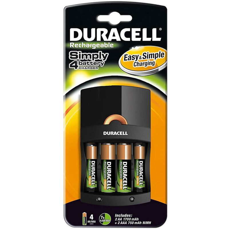 Duracell - Chargeur de piles Hr06 Hr03 + 2Aa