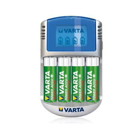 Chargeur de piles rechargeables Varta LCD + 4 accus AA 2400mah Ready to Use