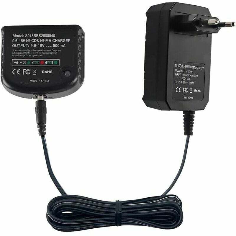 Rosemary - LaBlanc - Chargeur de Rechange Compatible avec Black & Decker 9,6 v 12 v 14,4 v 18 v Nicad Nimh Batterie HPB18-OPE HPB18 HPB14 HPB12 HPB96