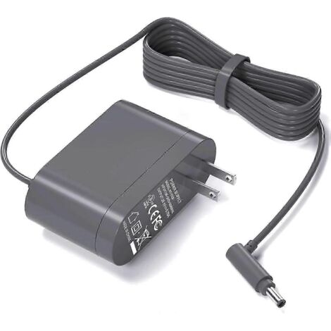 Chargeur de remplacement 26,1 V pour aspirateurs sans fil Dyson V6, V7, V8, DC58, DC59, DC61, DC62, SV03, SV04, SV05 et SV06 (batterie 21,6 V, câble de 1,8 m, homologué UL).