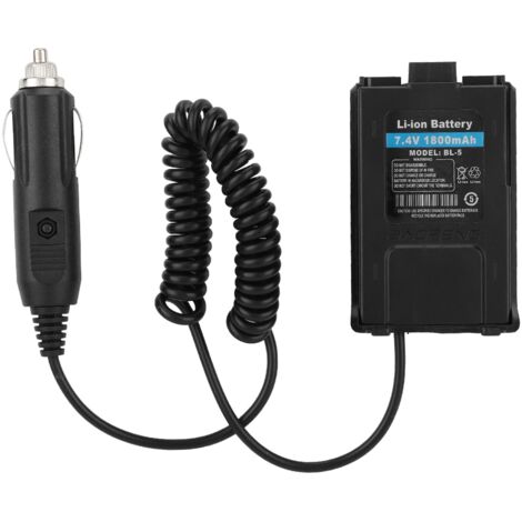 Chargeur de voiture 12V pour adaptateur de batterie de talkie-walkie Baofeng UV5R-AquaForge