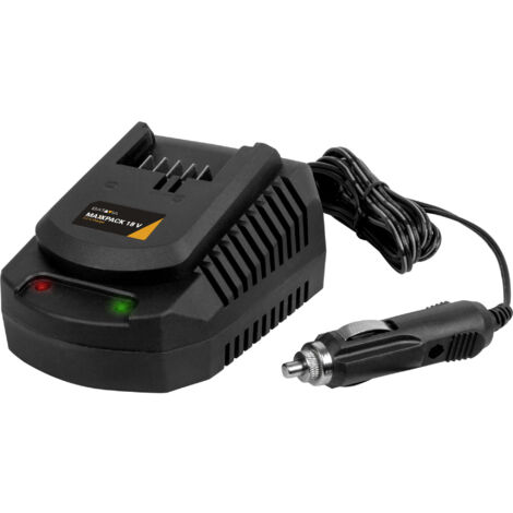 Chargeur de voiture 18V – 2,2Ah – Pour batterie Maxxpack – Utilisation dans véhicules 12V – Design compact pour rangement facile – Batavia