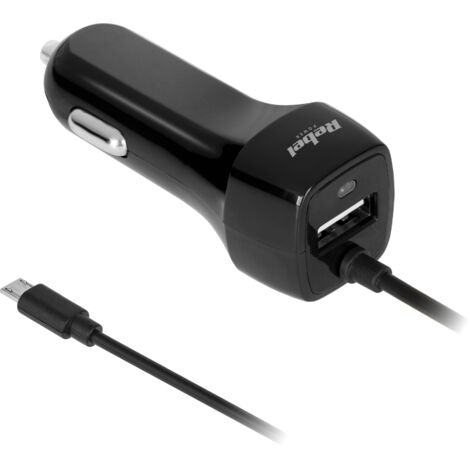 Chargeur de voiture 5V 2.1A USB microUSB 12V 24V Rebel