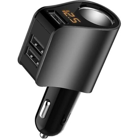 Chargeur de voiture à 3 ports USB pour une recharge pratique --