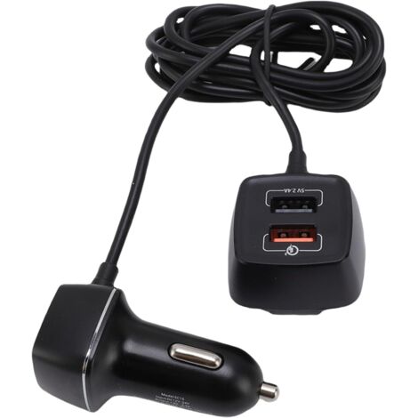 Chargeur de Voiture - Chargeur de Voiture USB à Charge Rapide 60W - 4 Port