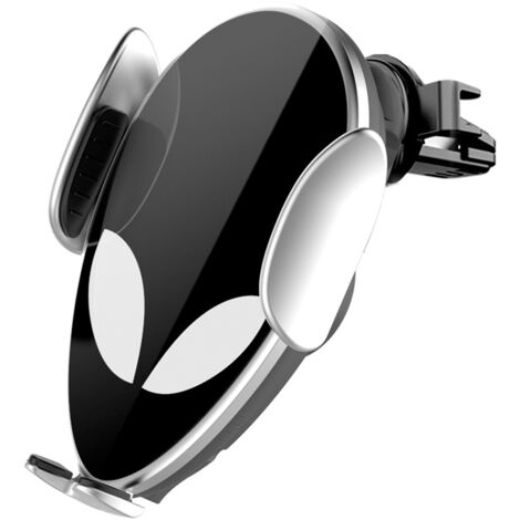 Chargeur de voiture sans fil, charge rapide Qi, support de téléphone à fixation automatique sur grille d'aération, compatible avec iPhone 13/12/12 Pro/SE/11/11 Pro/XS Max/XS/XR/X/8 et Samsung S10/S9/S
