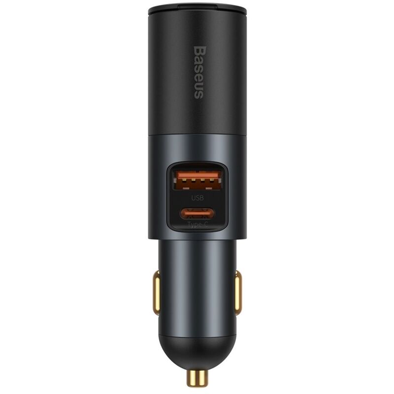 Chargeur de voiture USB USB-C prise allume-cigare QC PD Share Together gris