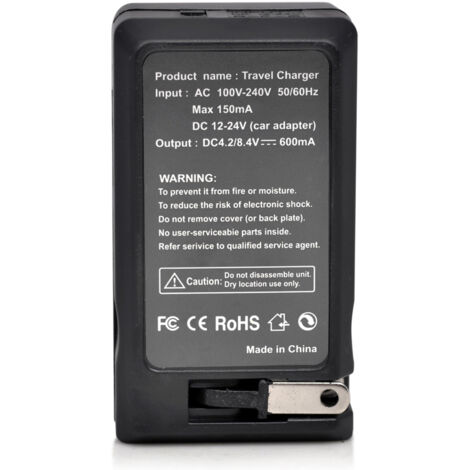 Chargeur de voyage rapide AC/DC pour batterie Samsung SLB-10A L100 L200 L210 SL620 SL820 TL9