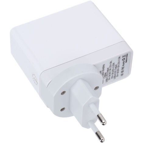 Chargeur de voyage rapide PD QC3.0 avec écran LCD, adaptateur secteur 100-240 V, compatible avec les téléphones portables et les ordinateurs portables, prise US/EU incluse.