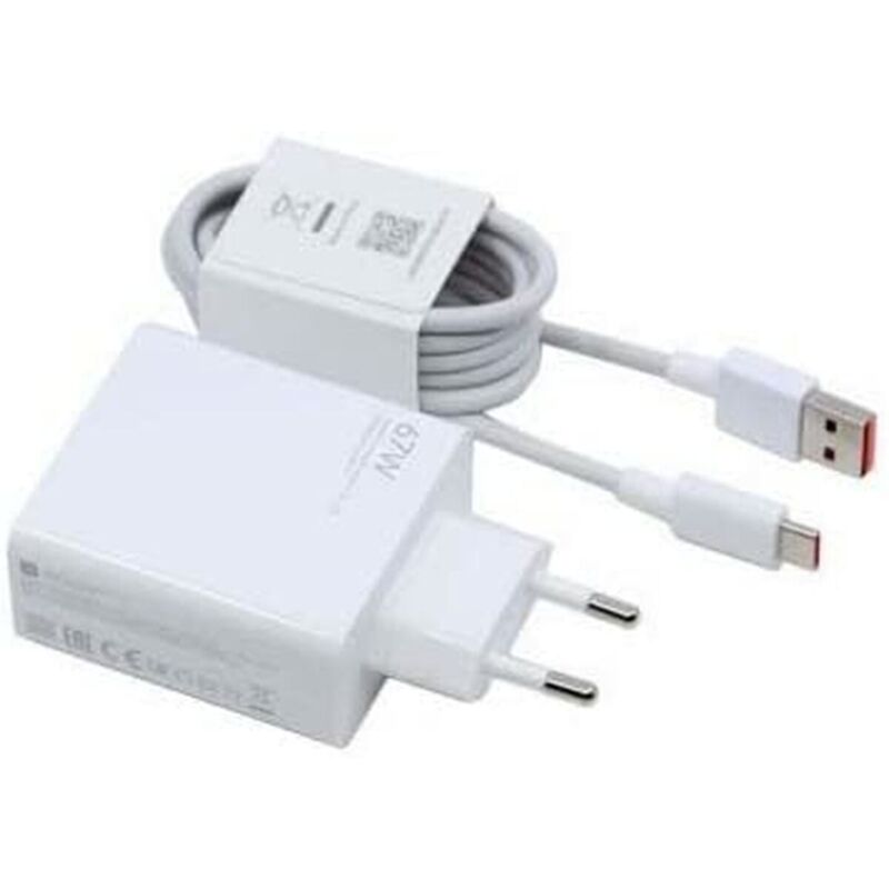 Cargador Carga Rápida Turbo ORIGINAL Xiaomi MDY-12-EH (67W) para Xiaomi Mi 12, 13, 12s, 11t, Poco F4, X3, X4, GT Pro