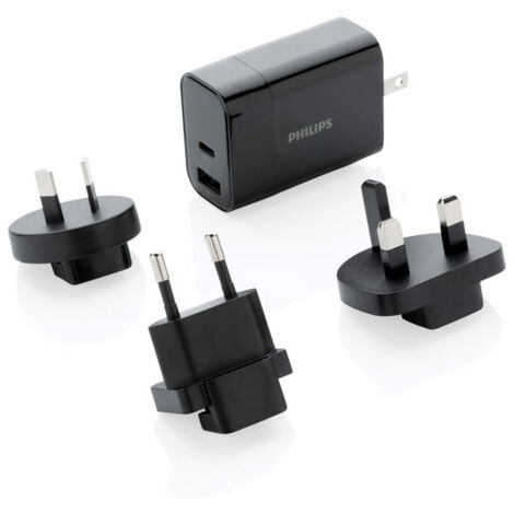 Chargeur de voyage ultra rapide Philips avec accessoires
