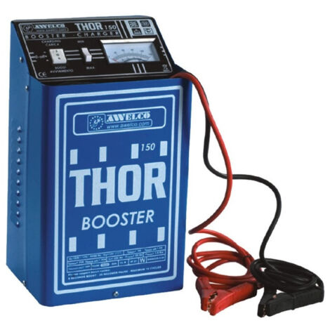 Chargeur démarreur de batterie 12 V – Puissance 290 W – Courant jusqu'à 26 A – Idéal pour voitures, motos et petits camions – Awelco