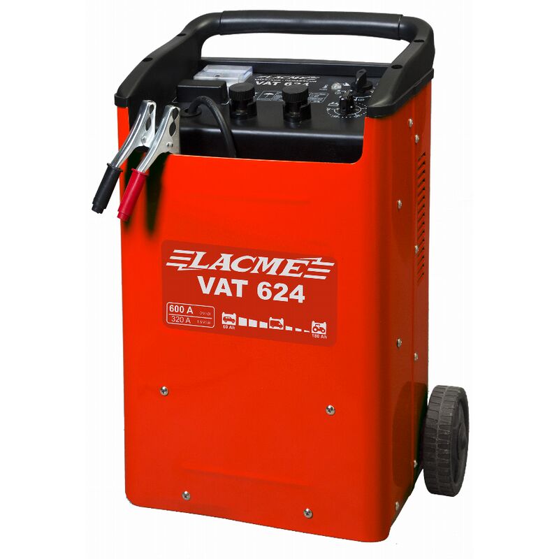 Caricabatteria Avviamento Batteria Lacme Vat 624 12 V/24 v. Ricarica 60 a. Avviamento 600 a - 510610