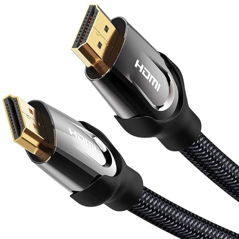 Vention - Câble hdmi tressé en nylon of nylon of 15 mètres of longueur, type métal noir