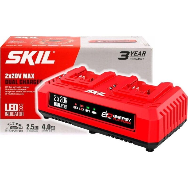 Skil - chargeur double 2X 18 v 3128AA CR1E3128AA