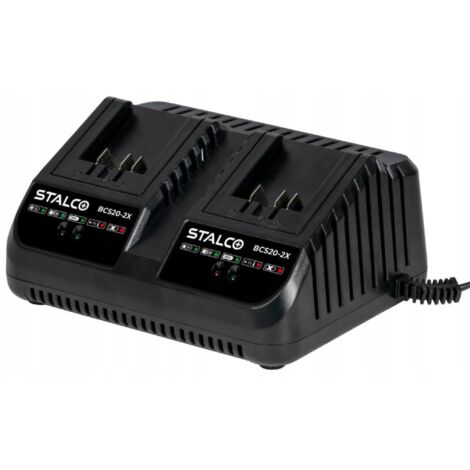 Chargeur double Stalco BCS20-2x 4A 105W