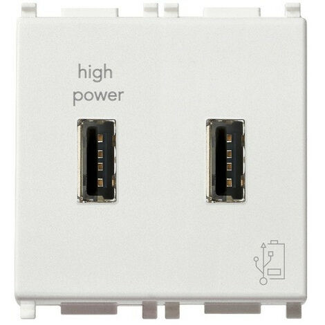 Chargeur Double USB Vimar Plana 5V 2-1A 14295