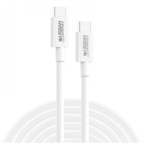 Chargeur et câble d'alimentation PC Urban Factory CABLE USB-C VERS USB-C 2M E-MARK 100W BLANC
