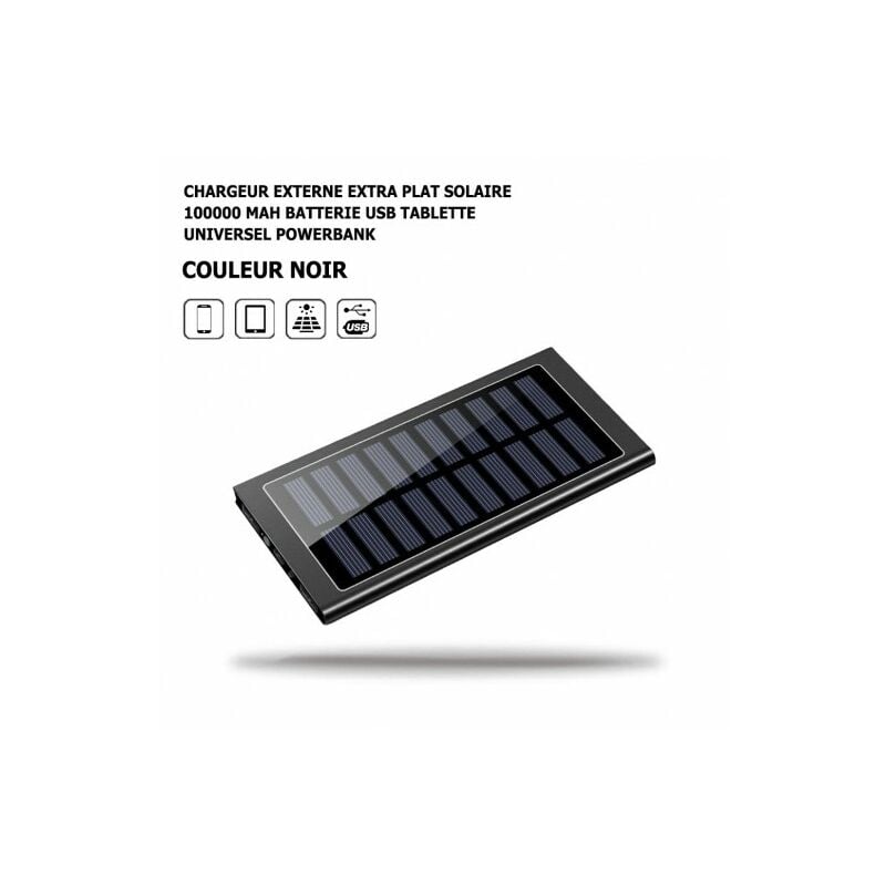 Batterie Chargeur Externe pour SAMSUNG Galaxy A70 Universel Power Bank  2600mAh avec Cable USB/Mirco USB Secours Telephone (NOIR)